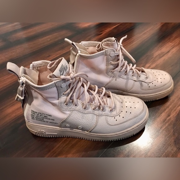 Nike Pastel Urban Utility SF Air Force 1 Mid Goddess of Victory Sneakers - 7Y - Picture 6 of 12